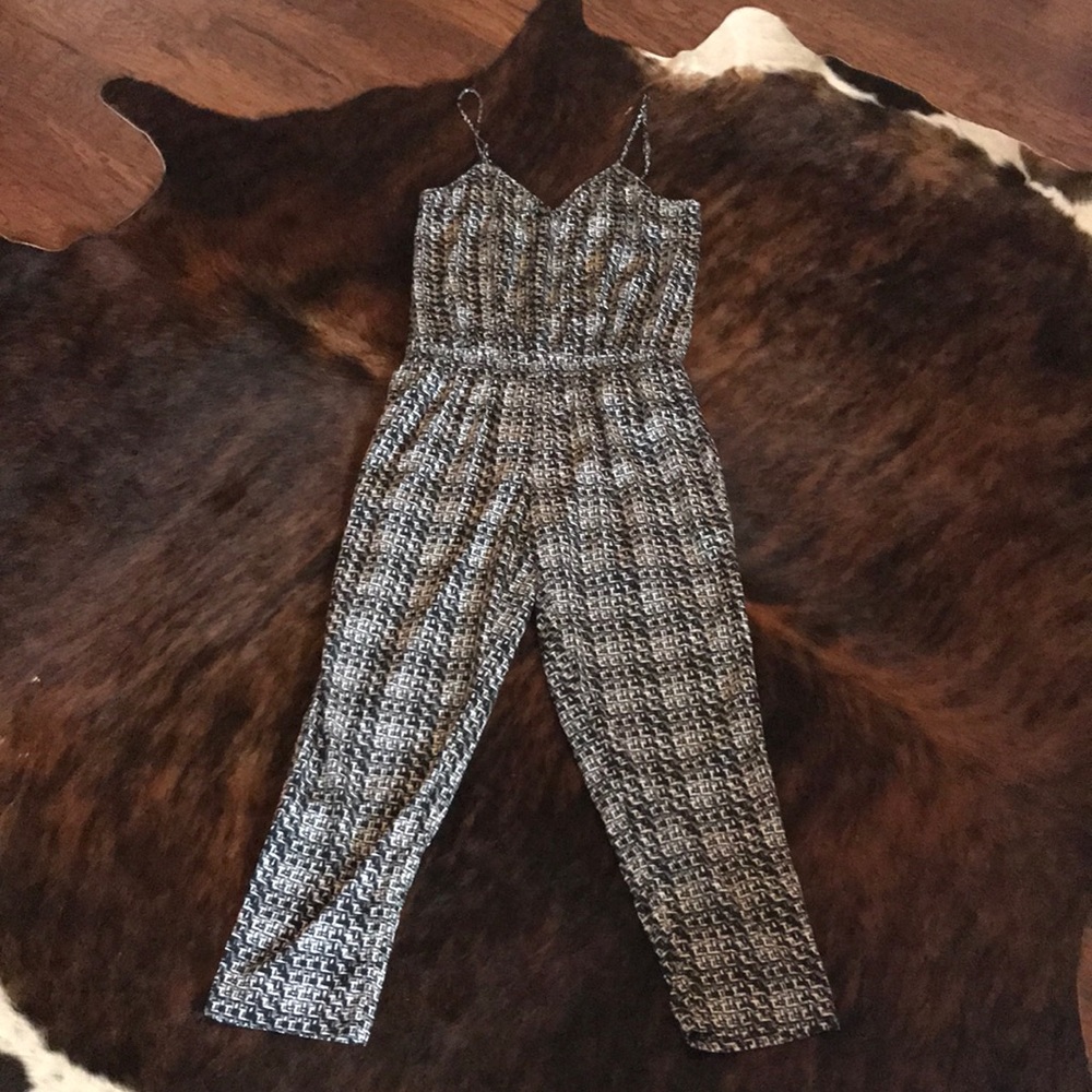 Express jumpsuit in black and white